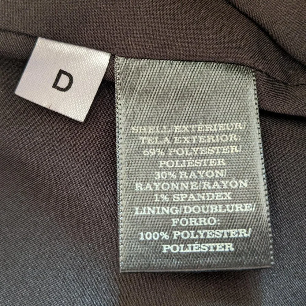 NWT Ann Taylor Textured Black Pencil Skirt in Size 4